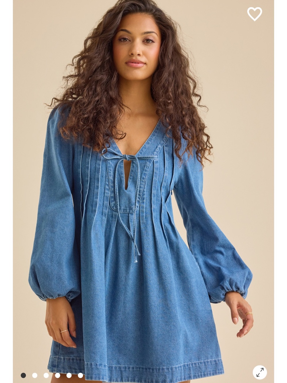 Shiloh Mini Dress Denim New with tags Altar’d State